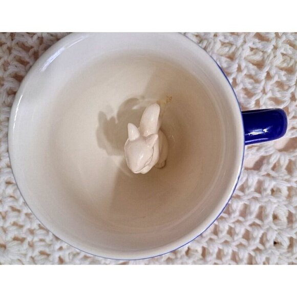 Creature Cup Royal Blue Ceramic Coffee Mug Peek-a-Boo Squirrel - Picture 3 of 8